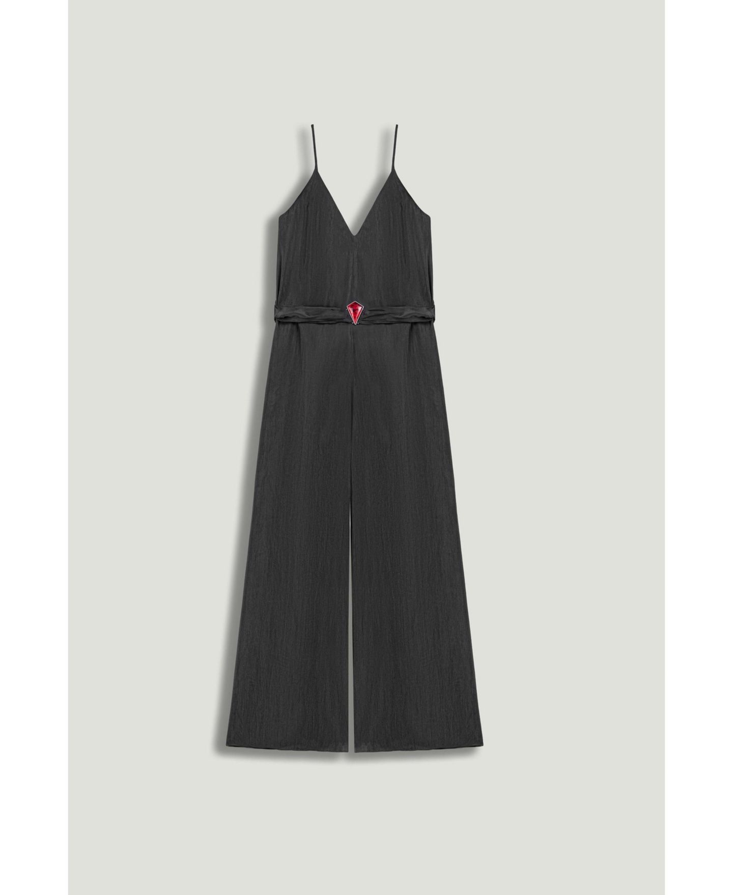 Женский комбинезон NOCTURNE V-Neck Spaghetti Strap Jumpsuit, цвет: Антрацитовый — фото 6