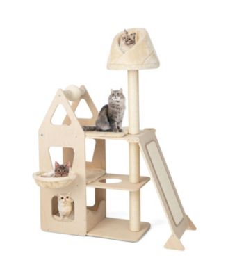 Cat Tree Multi-Level with Sisal Scratching Posts Plush