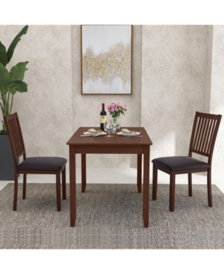Upholstered Modern Dining Chair Set of 2 with Slanted High Backrest