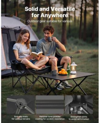 Double Camping Chair for Two 660 lbs with Dual Cup Holders