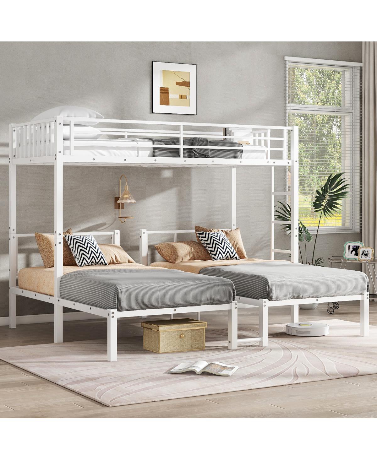 Streamdale Furniture Metal Triple Bunk Bed