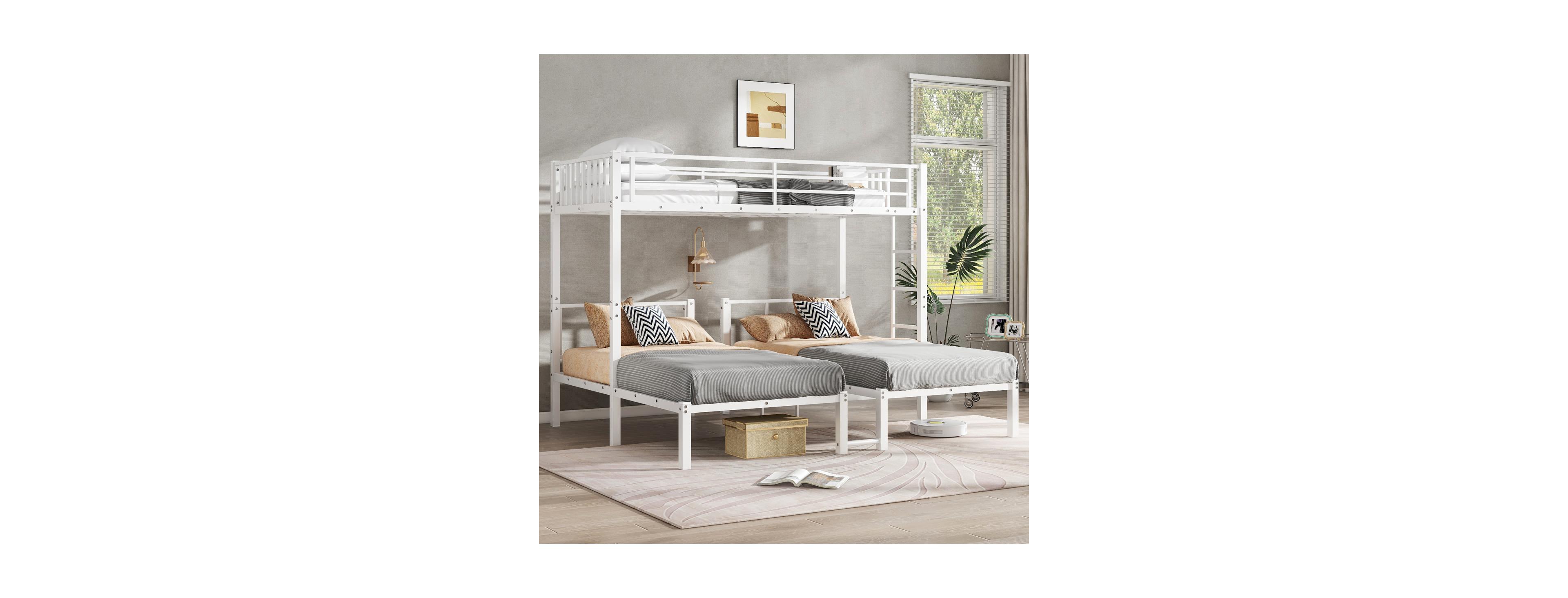 Streamdale Furniture Metal Triple Bunk Bed