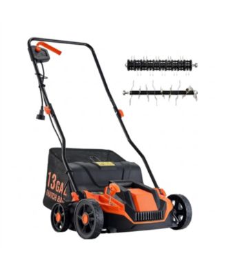 2-in-1 Electric Dethatcher and Scarifier, 13-Inch, 13 Amp Corded Lawn Tool