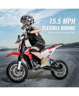 36V Kids Electric Ride On Motorcycle, 15.5 Mph, Ages 14