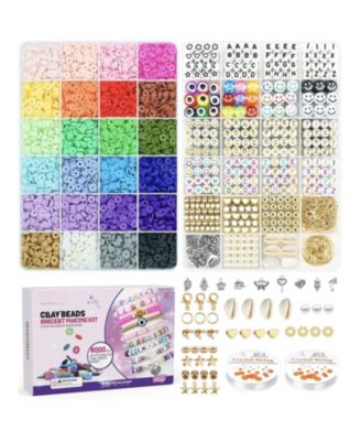 Clay Beads Bracelet Making Kit Letter Charms Friendship Crafts Gifts Ages 8-12