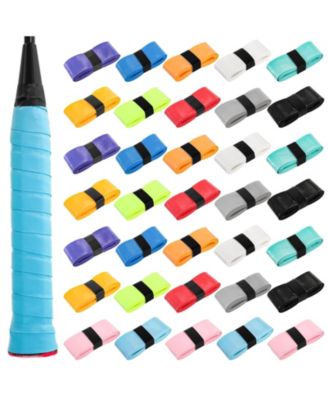 36 Pieces Colorful Tennis Racket Grip Tape Anti Slip Absorbent for Pickleball Squash Badminton