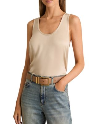 Women's Ruby Silk-Front Cami Top