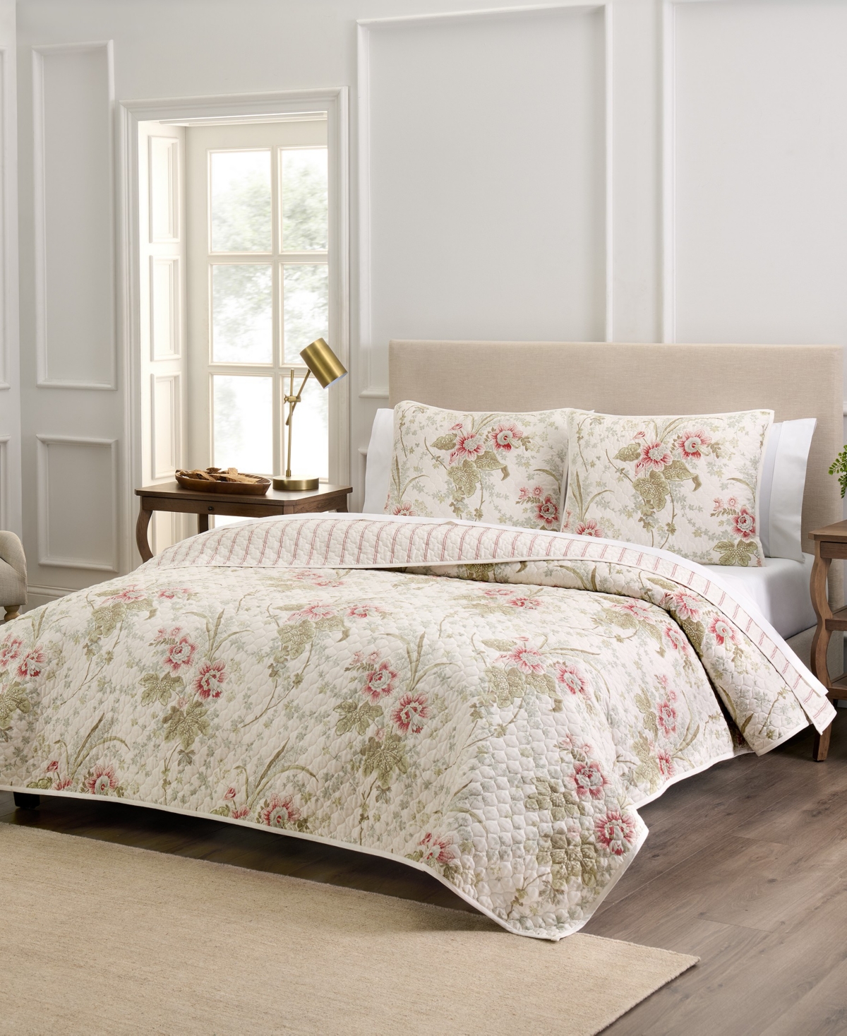 Waverly Stonington Cotton 3-Pc. Quilt Set