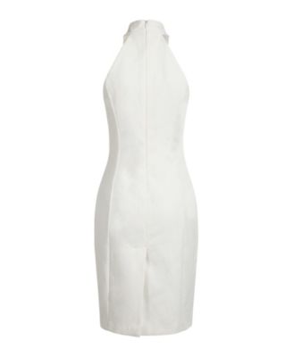 Women's High Neck Cotton Mini Dress