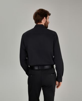 macy's black dress shirt Club Room Men's Black Dress Shirts