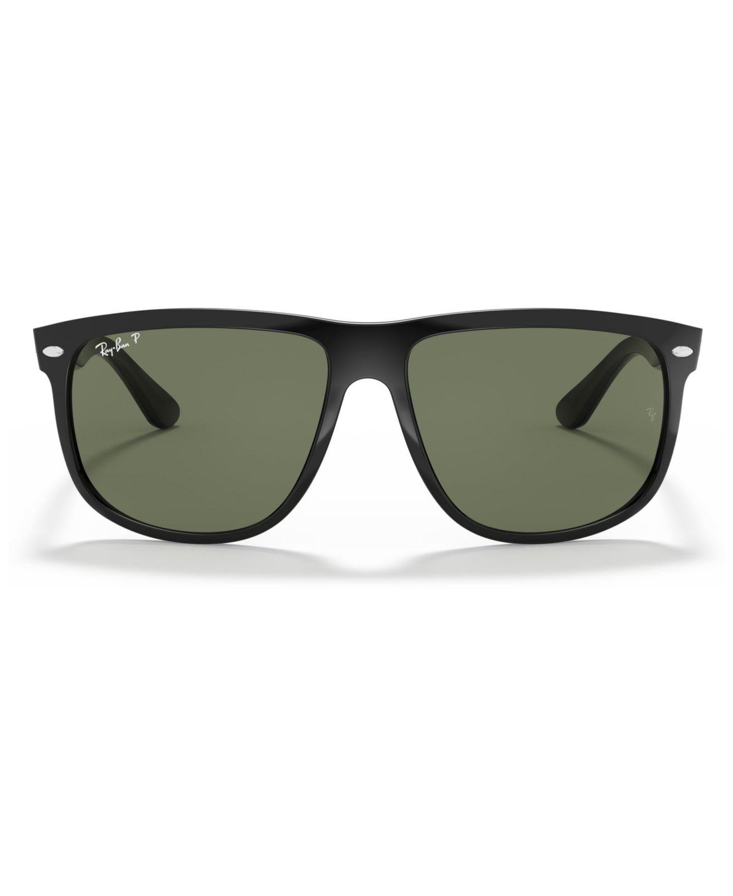 Солнцезащитные очки Ray-Ban Unisex Polarized Sunglasses, RB4147, цвет: Чёрный / Серый — фото 1