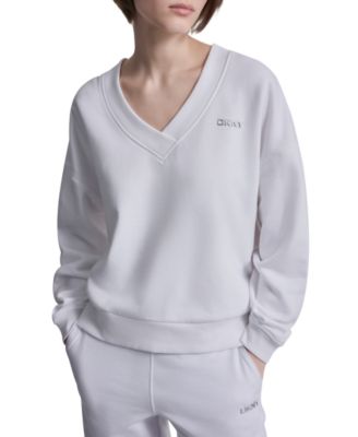 Sport Women's Metallic Bubble Logo V-Neck Sweatshirt