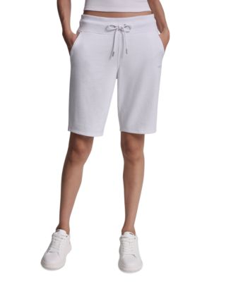 DKNY Sport Women's Embroidered Logo Bermuda Shorts - Macy's