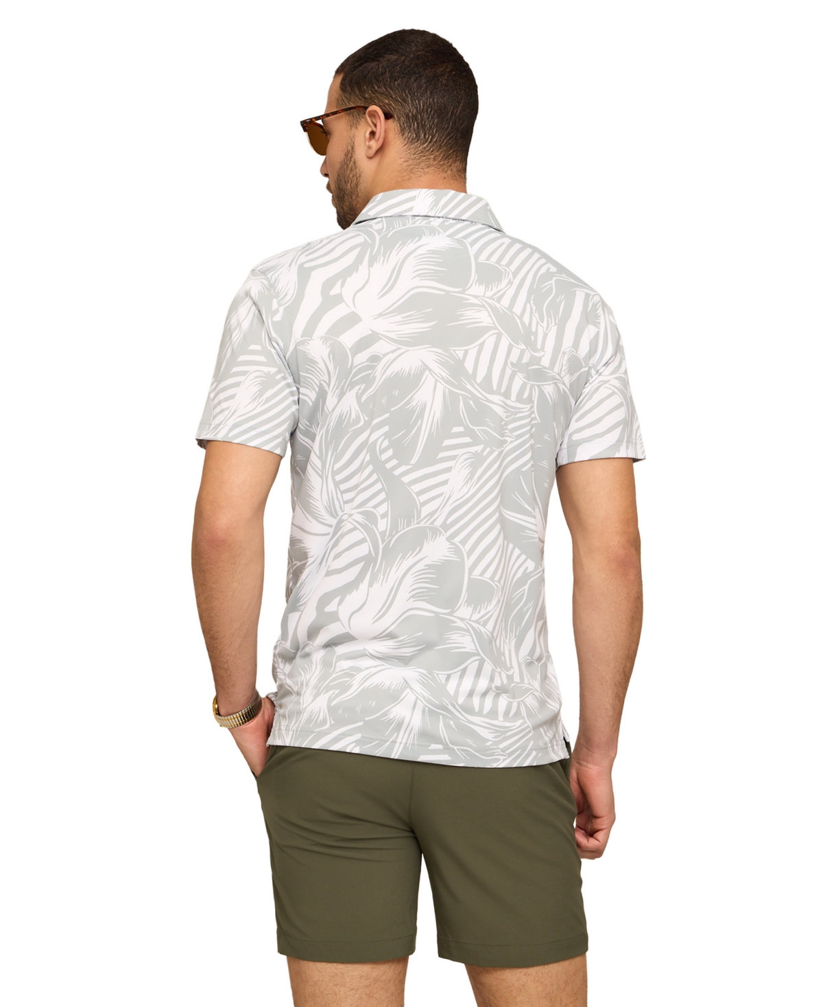 Chubbies Men's The Silver Leaf Short-Sleeve Polo Shirt