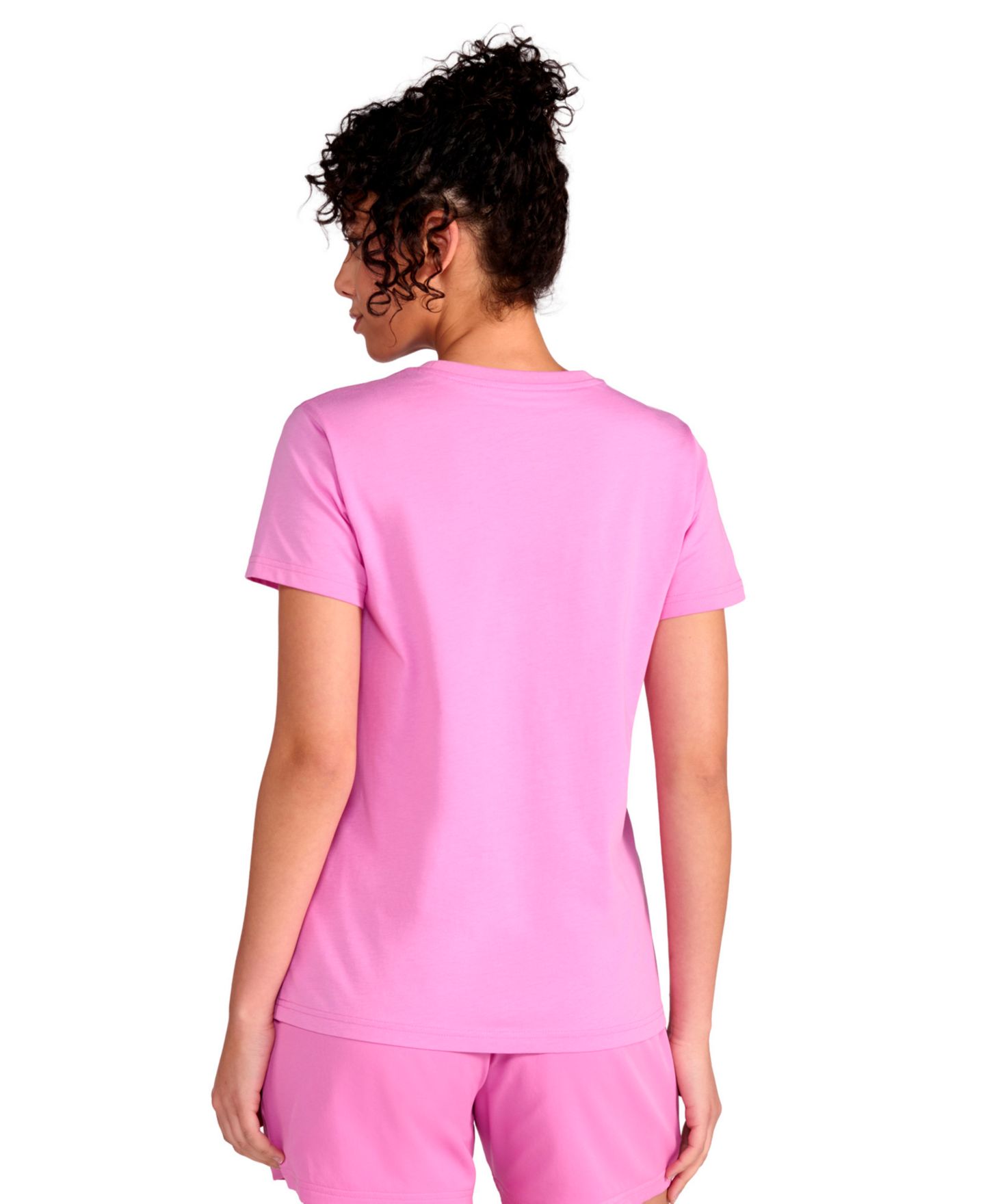 Женская футболка Puma Essential Small Logo, цвет: Розовато-лиловый — фото 4
