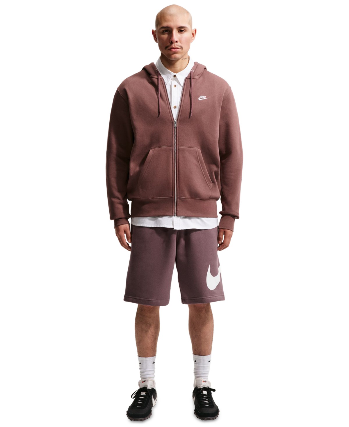 Мужские Nike Men's Club Brushed Fleece Shorts — фото 1