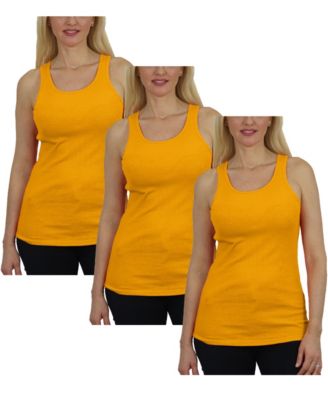 Women's Loose Fit Ribbed Tank Top-3 Pack
