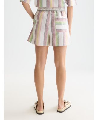 Women's Scotch and Soda Striped Elastic Waist Shorts