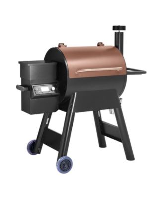 Wood Pellet Grill Smoker, 8-in-1 Outdoor BBQ, 575 Sq. In. Cooking Area, LCD Controller, Meat Probe, 500degree(s)F Max