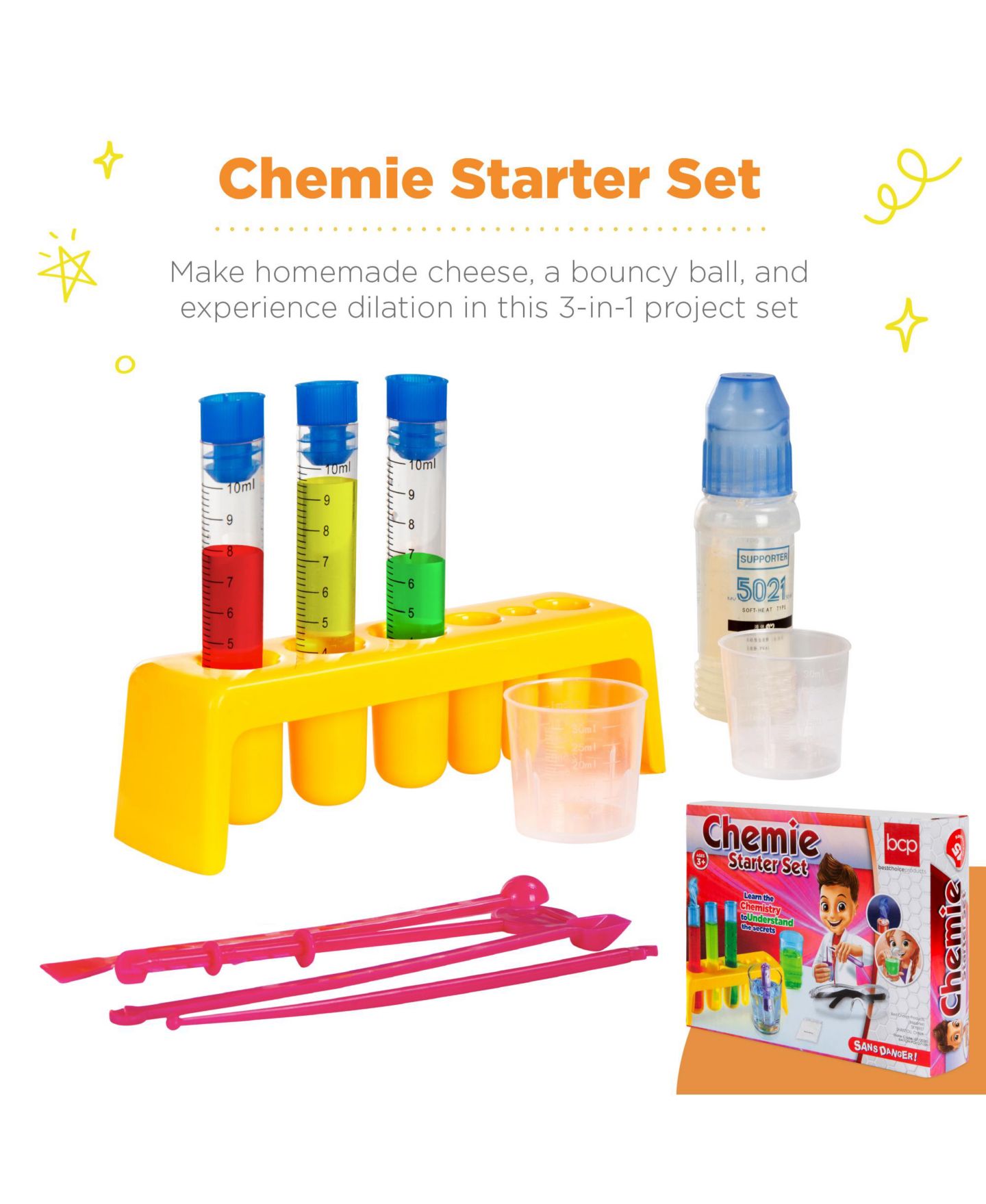 Детские игрушки Best Choice Products 4-in-1 Stem Diy Science Project Kit, Ages 8+, цвет: Разноцветный — фото 5