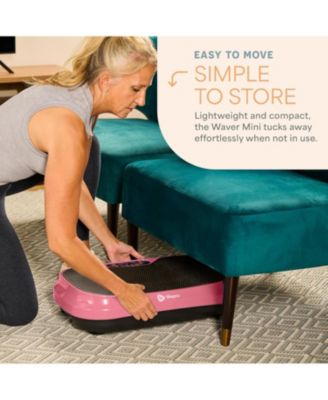 Waver Mini Vibration Plate Exercise Machine for Lymphatic Drainage - Compact Whole Body Vibrating Platform for Muscle Toning