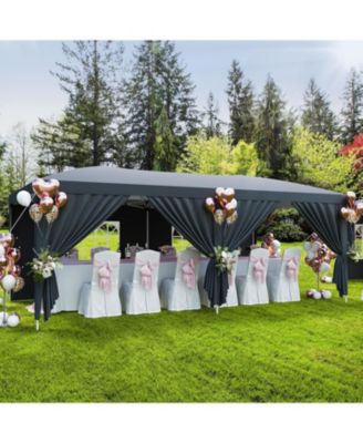 10x20 Heavy Duty Pop Up Canopy Tent with 6 Removable Sidewalls