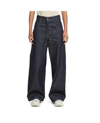 Women's Skater Long Pocket High Loose Jeans