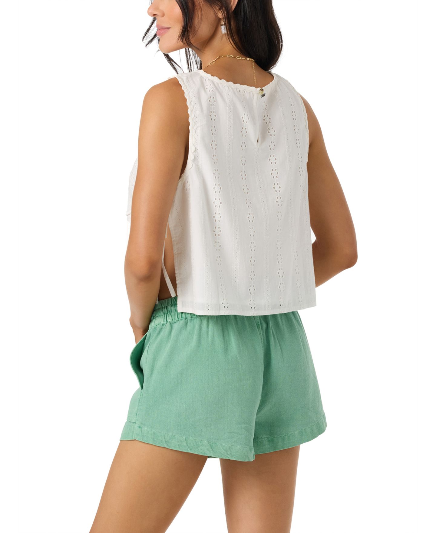 Женский топ O'Neill Cotton Athena Sleeveless, цвет: Белый — фото 5