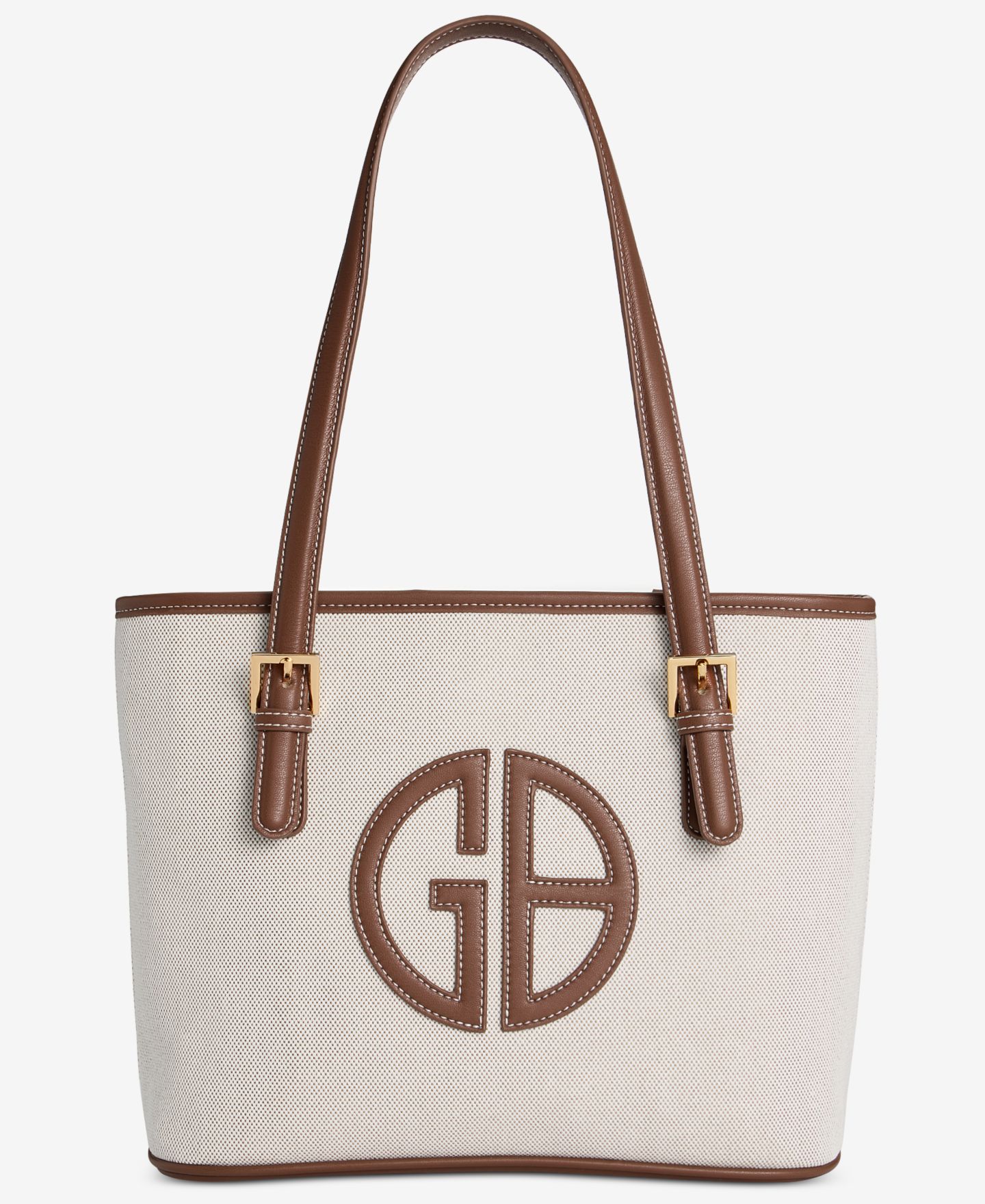 Женская сумка Giani Bernini Linen Logo Tulip Tote, цвет: Натуральный — фото 1