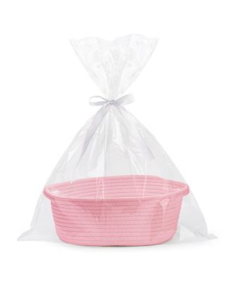 Woven Basket Gift Storage Rope Handles
