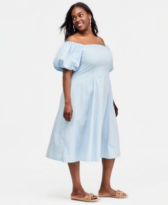 black midi dresses with long sleeves Off Shoulder Ruched Sleeve Maternity Dress – PinkBlush color:champagne a back slit gracefully green sage Yellow 💛💫 #meshki