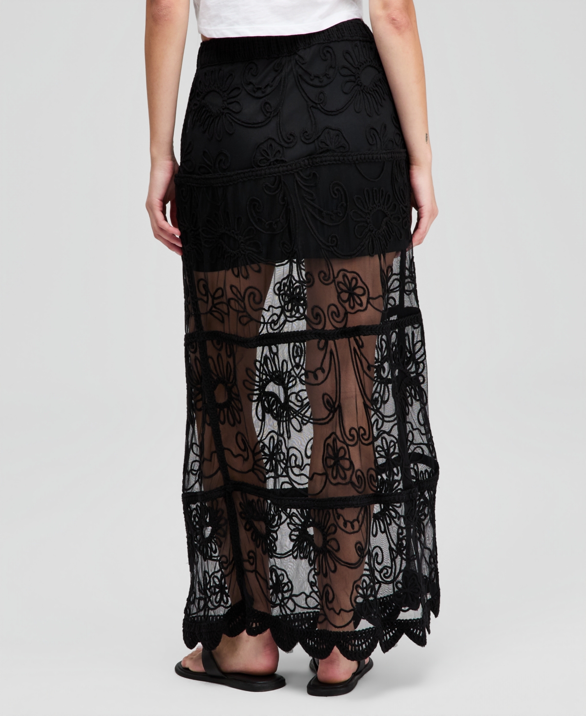 And Now This Women's Soutache Mesh Maxi Skirt, Macy's Exclusive