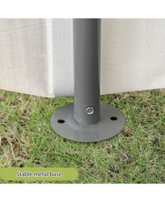 Portable Outdoor Storage Shed with Galvanized Steel Frame, Waterproof UV-Resistant PE Fabric and Roll-Up Door, Backyard Garden Tool Shelter