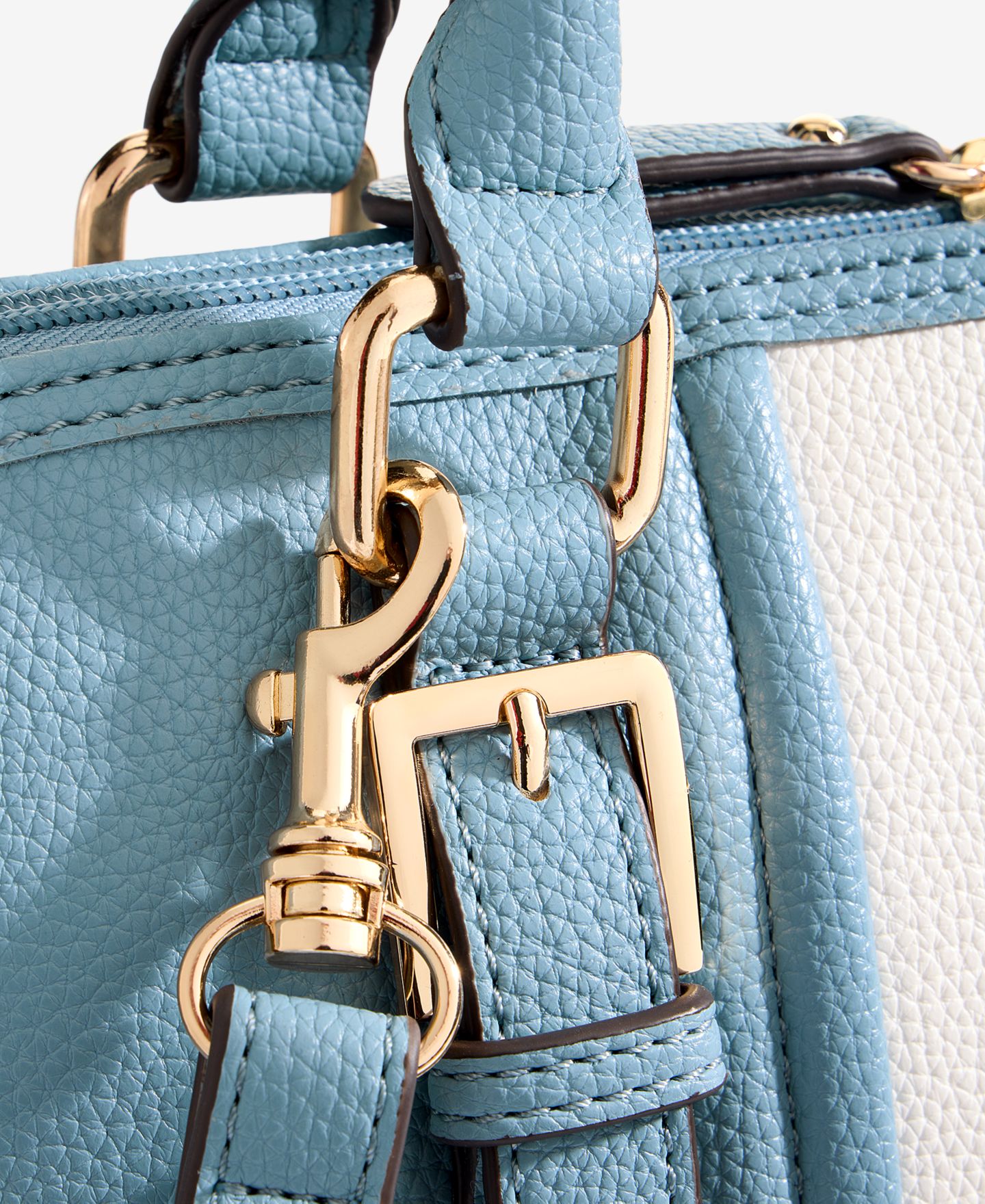 Женская сумка Giani Bernini Vertical Colorblock Dome Satchel, цвет: Голубой — фото 7