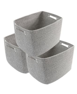 3 PACK Woven Storage Baskets Organizing Bins Home Organization Gift Basket