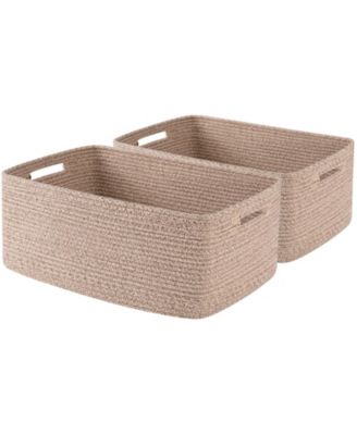 Woven Rope Storage Basket Organizer Bins Gift Basket