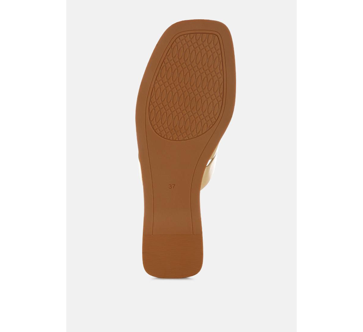 London Rag Women's Hebal Metallic Faux Leather Slip Ons