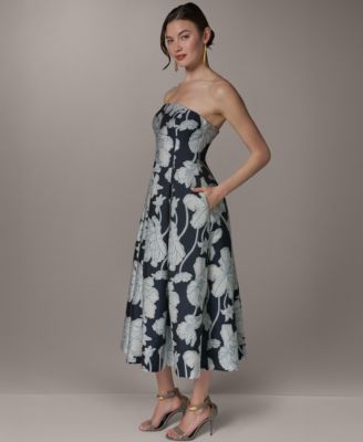 sachin and babi light blue dress Strapless Floral Dresses for Women