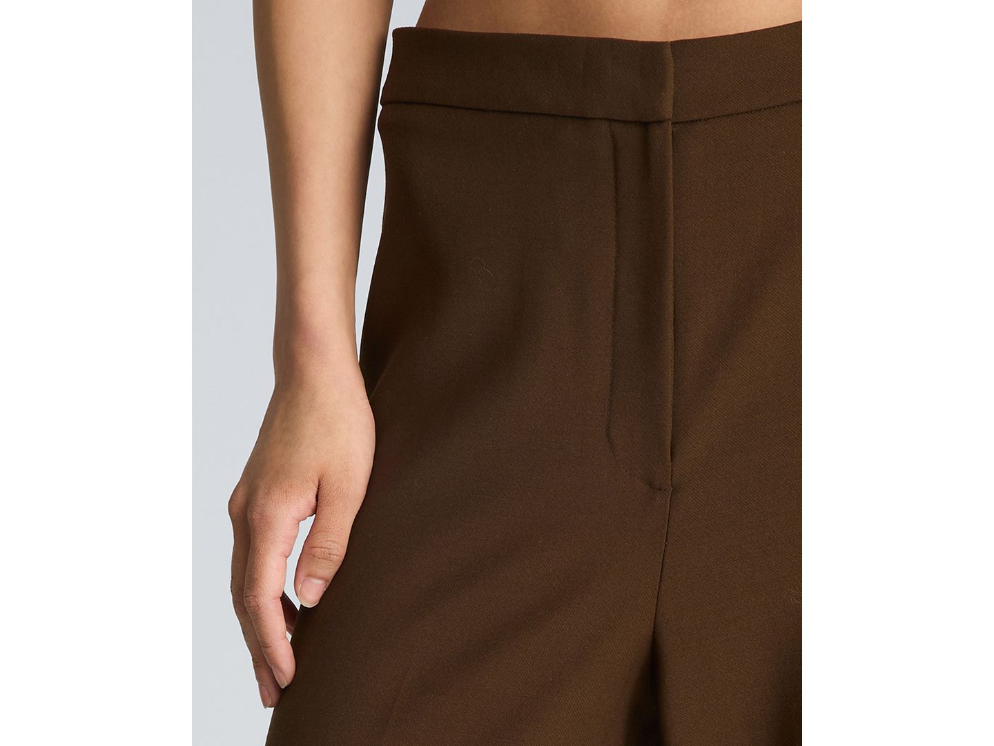 Женские брюки Kenneth Cole High-Rise Side Piping, цвет: Коричневый / Чистый белый — фото 6