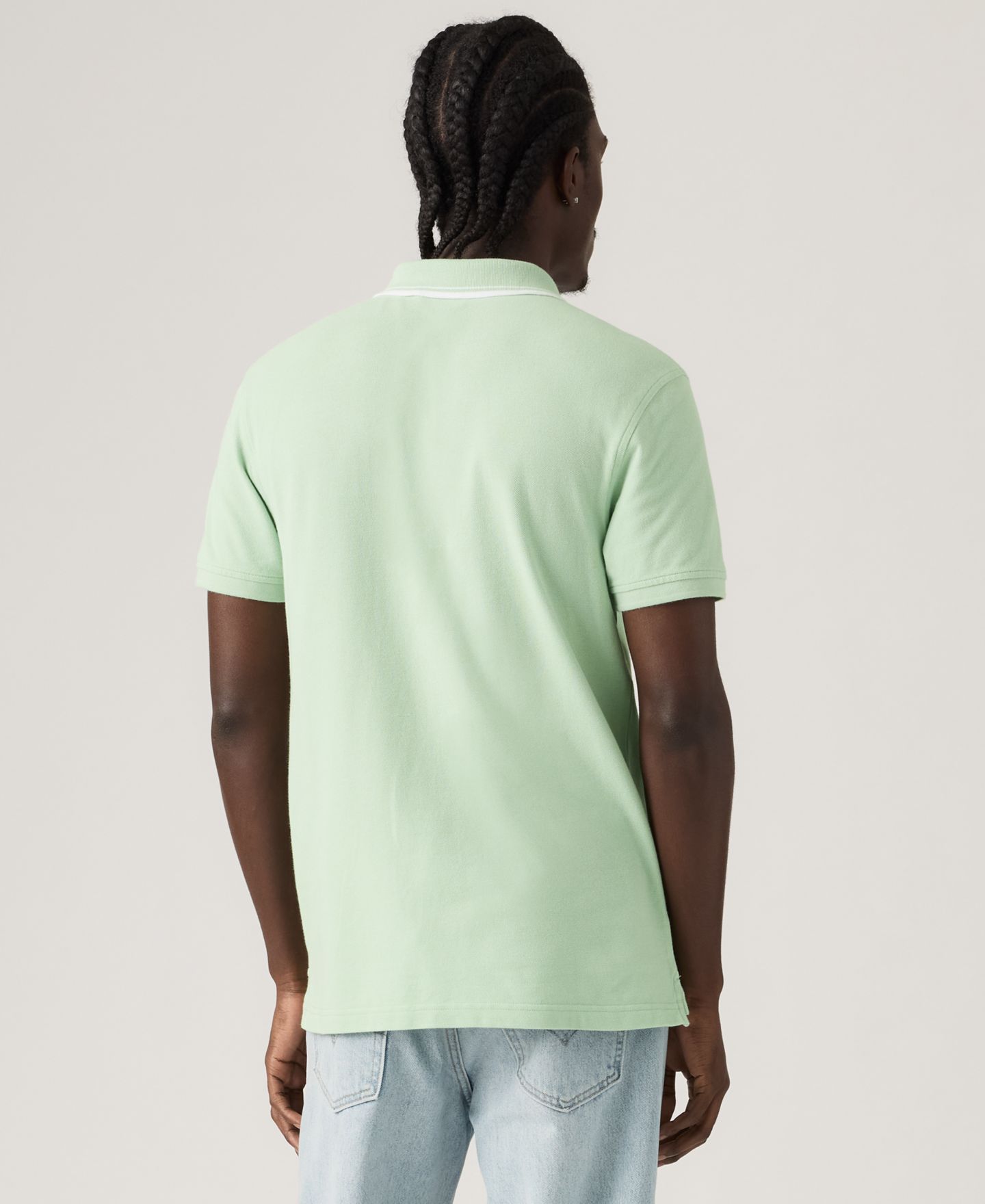 Мужское поло Levi's Housemark Short-Sleeve Polo Shirt, цвет: Зелёный — фото 4