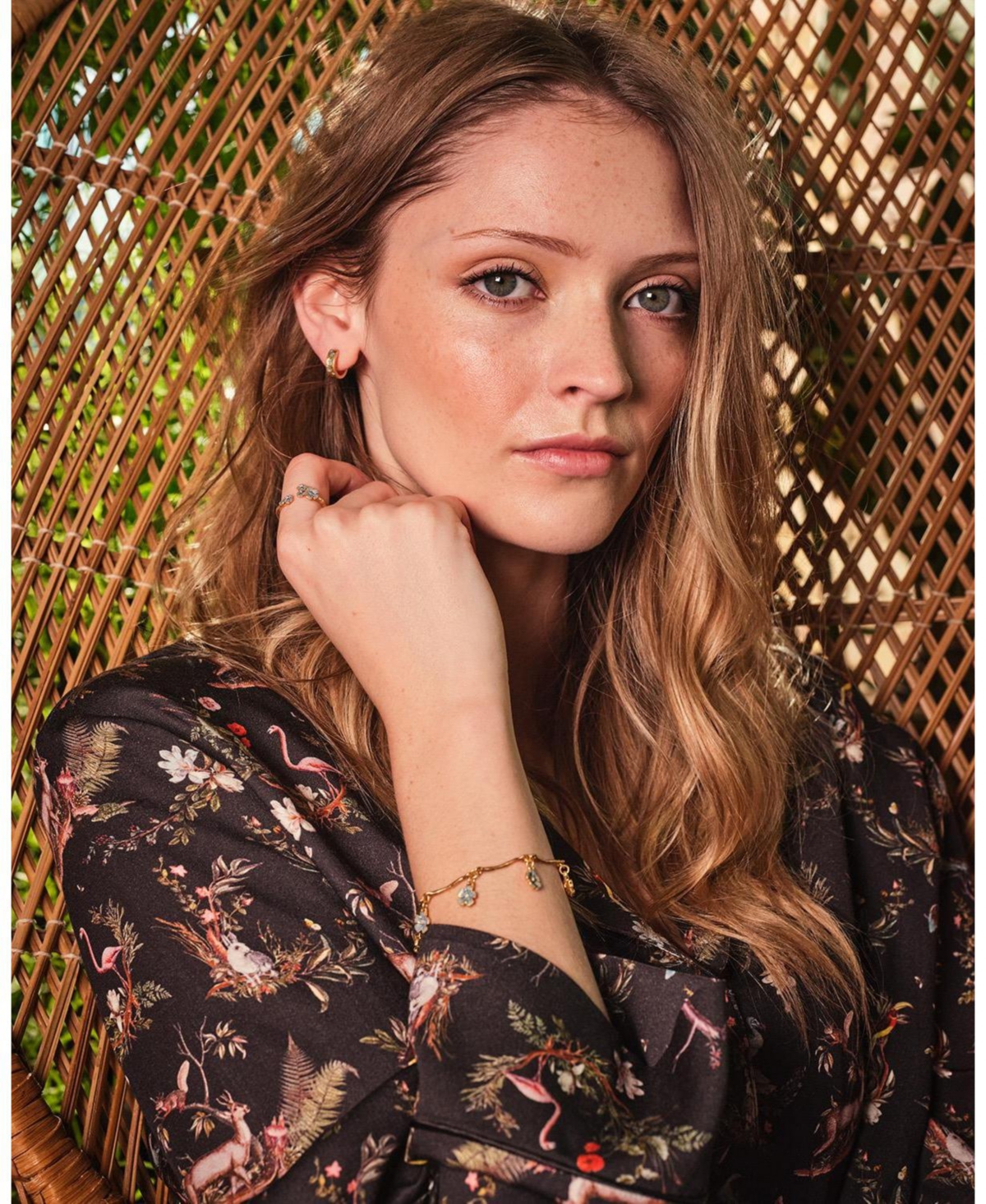 Fable England Forget-Me-Not Mini Hoop Earrings