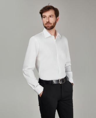 white mens dress shirt The Perfect in White-Maxwell 15 34/35 soft hand feel thatll keep you looking sharp and feeling great Men's Long Sleeve White Dress