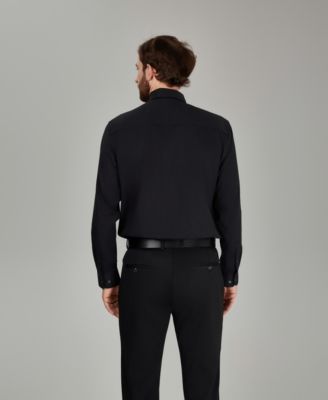 macys mens black dress shirt Men's Black Dress Shirts