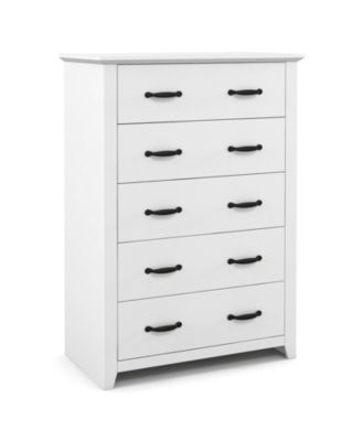 Tall 5-Drawer Storage Dresser for Bedroom and Living Area