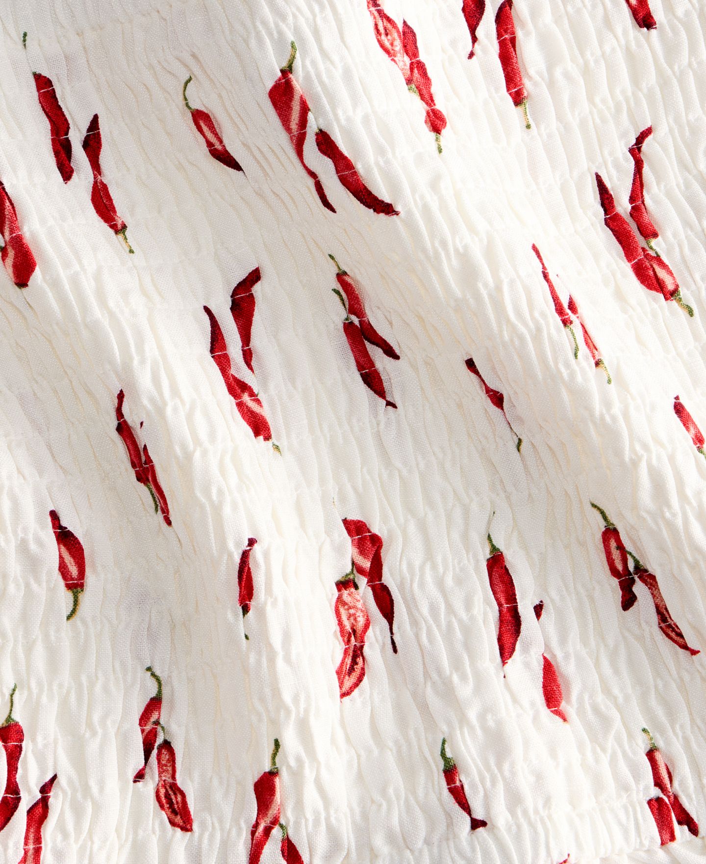 Женский топ On 34th Printed Linen-Blend Smocked, цвет: Зимняя слоновая кость комбинированный — фото 6