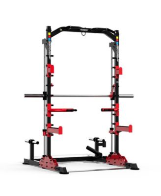  Multifunction Squat Rack Power Cage, Adjustable All-in-One Home Gym Strength Training System HRM-30814)