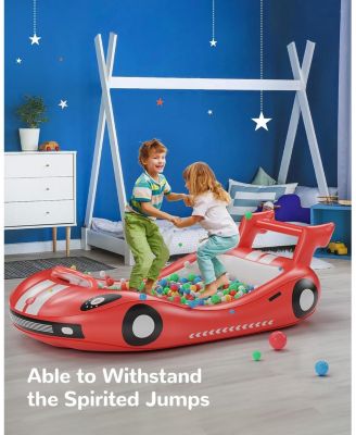 Inflatable Toddler Travel Bed with Sides, Portable Toddler Air Mattress for Camping and Travel, Hand Pump Included