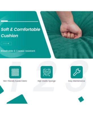 97 in Modular 3-Seat Sofa Couch with USB Ports and Side Storage Pocket