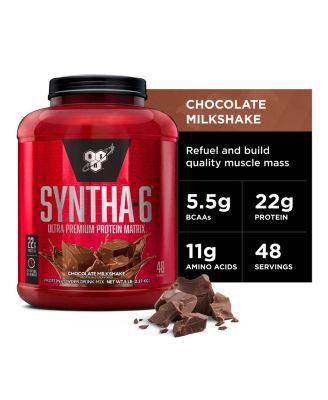 SYNTHA-6 Whey Protein Powder with Micellar Casein, Milk Protein Isolate, Chocolate Milkshake, 48 Servings