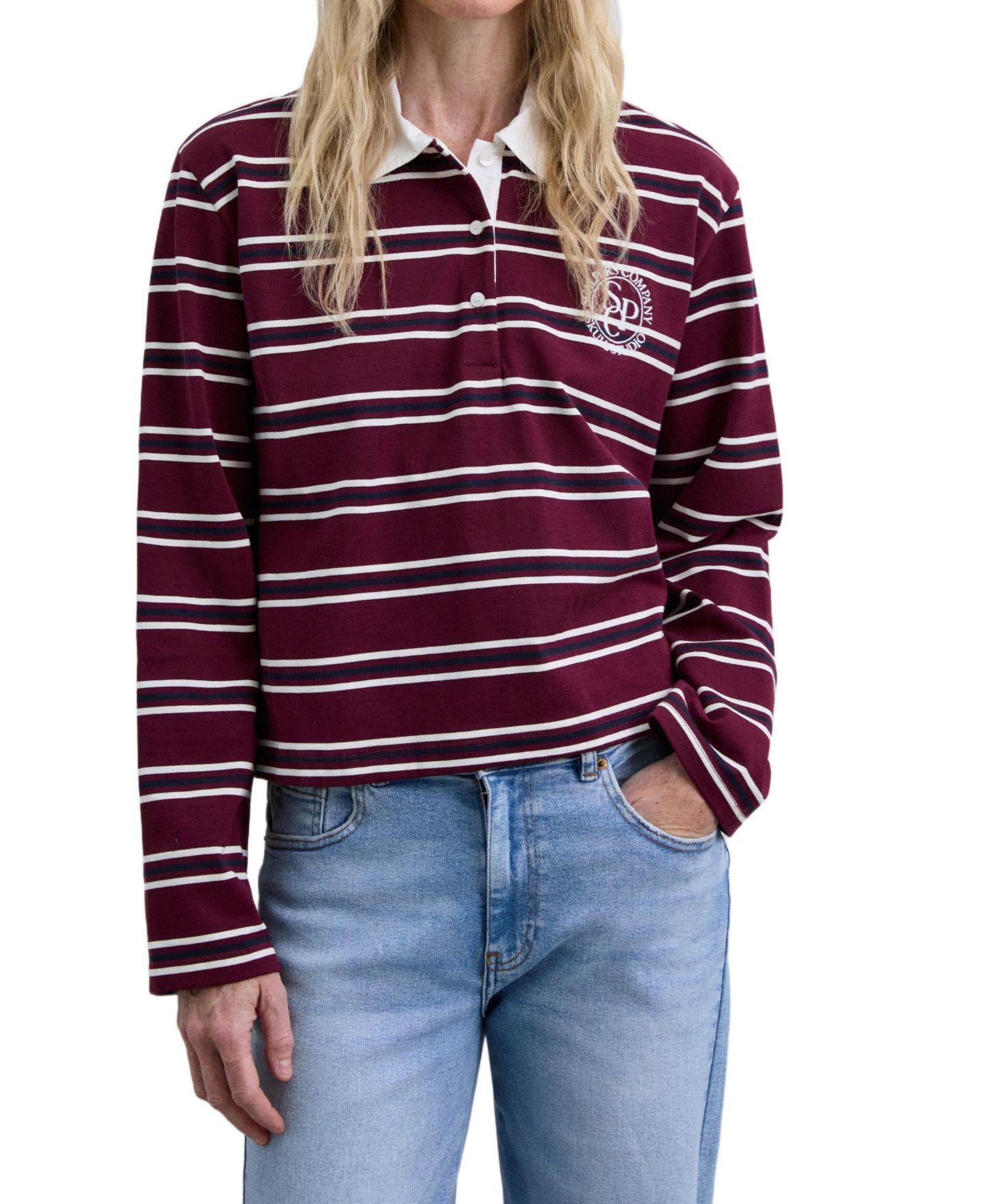 Женская футболка Scalpers Corporatepolo, цвет: Красный — фото 1